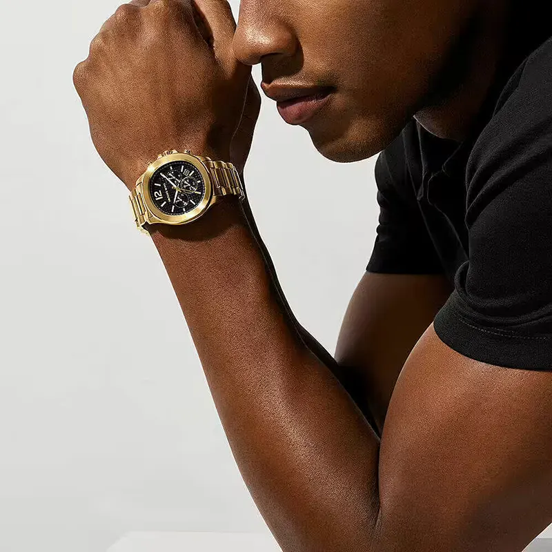 Michael Kors Oversized Sage Chronograph Gold-Tone Men's Watch- MK9192